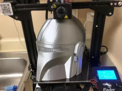 Mandalorian Helmet 2 Piece Print for Ender 3