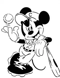 Mickey Mouse stencil 3