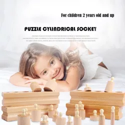 Montessori Socket Blocks Math Toys