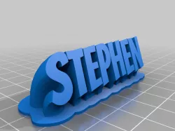 My Customized Sweepinstepheng 2-line name plate (text)