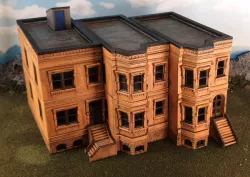 New York brownstone buildings