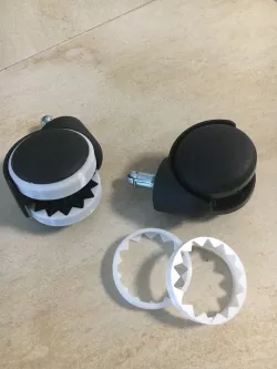 Office Chair Rubber Wheel / Gummiring für 50mm Bürostuhlrollen