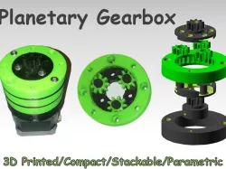 Parametric Planetary Gearbox - Openscad