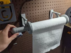 Pegboard Spool Holder or Paper Towel Holder