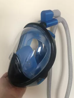 Prototype Covid-19 (corona, coronavirus) Can be used Both As An Air Filter Mask or a CPAP Ventilator Adapter For Vaincre Full Face Snorkel Mask
