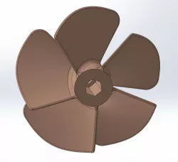 RC tug boat propellers 3, 4 and 5 blade. same pitch.