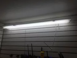 Slat Wall Flouescent Fixture Bracket
