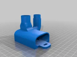 Snorkel Mask Charlotte Valve EZPrint, Horizontal PETG print with cable tie slot (Emergency C-PAP)