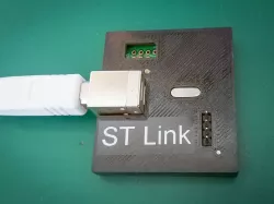ST-link MB867A debug interface - STM8 Discovery - chassis