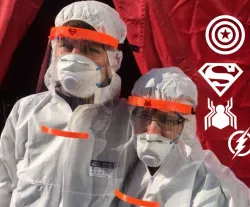 Super Heroes Face Shield COVID-19 (and other characters)