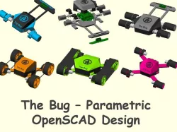 The Bug - Parametric OpenSCAD Robot Design 