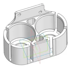 Water filtering element wall mounting holder