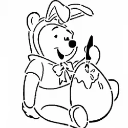 Winnie-the-Pooh stencil 2