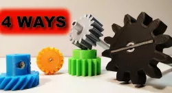 4 ways to attach gears to the shaft (example gears)