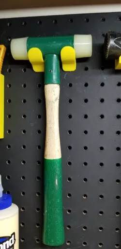 Armorers hammer pegboard mount