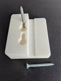 Bracket with key hole slots