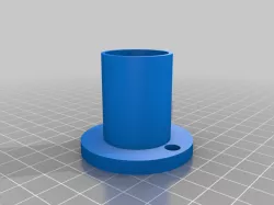 Cap with hanger hole for 1" pipe
