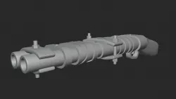 Crude Double Barrel Shotgun - Tabletop miniatures