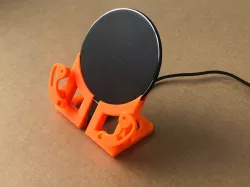 DIY 3D Printable iPhone Stand / Docking Station With Articulated Arms and Wireless Charger + STL Files
