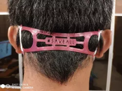 Ear free mask buckle