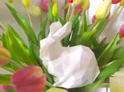 Easter Bunny low poly