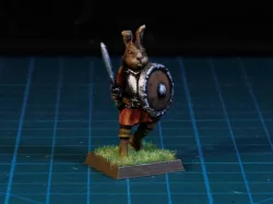 Easter Bunny Warrior  28mm (FDM, No supports needed)