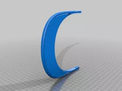 face mask with extra material for arms for better print
