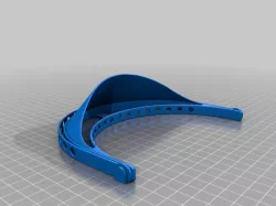 Face shield mask model 1 for smaller 3D printers