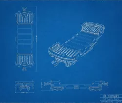 Flatbed Traincar