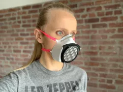 Flexible Respirator Mask Tyvek with 3D printed Assembly