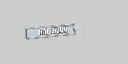 HAL 9000 plate