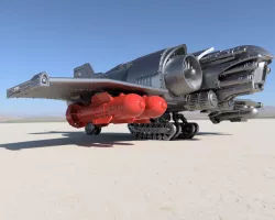 Heavy Fighter Metal bird "MAVERICK" guided bomb