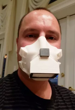 Hepa Filter Mask using roomba i7 filter