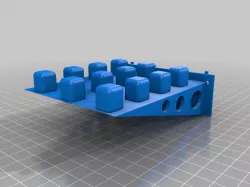 Hex Bit Socket holder for pegboard