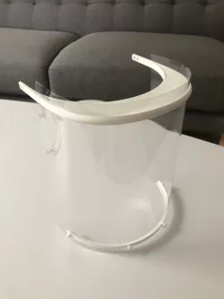 Lower Brace for Easy 3D printed face shield from HanochH