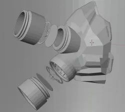 Model for Developer: Mask with Rd 40 adapter. 