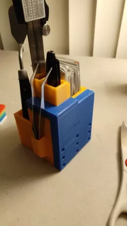 Modular Extendable 3D Printer Tools Organizer Box.