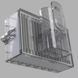 Modular snorkel mask to HEPA filter adapter with anti-backflow valve