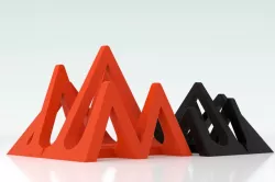 "Mountains", a vertical parametric devices stand