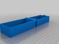 My Customized Hinsaxged Box With Latch, Somewhat Parametric and Printable In One Piece