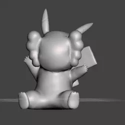 Pikachu Kaws Remix