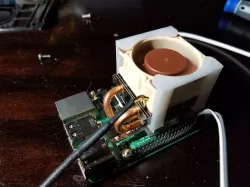 Raspberry Pi Low Profile Ice Tower Cooler 40x20 Fan Mounting Brackets