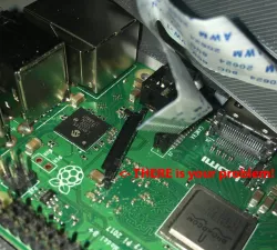 Raspberry Pi ribbon cable connector fix
