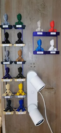 Shelves to display Filament examples