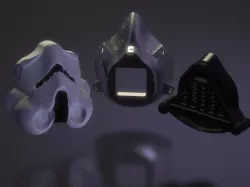Star Wars Face(sars)mask (preventive & experimental ;) )  Chewbacca Stormtooper Darthvader 