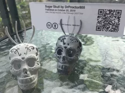 Sugar Skull memo/photo holder