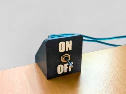 Toggle Switch Desk Edge Mount