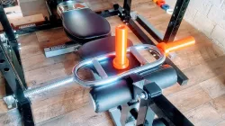 Triceps Barbell adapter: 30mm threaded to 50mm / 2 inch Olympic