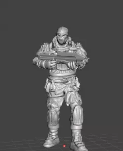 Unitologist Soldier w/ Assault Rifle - Tabletop miniatures