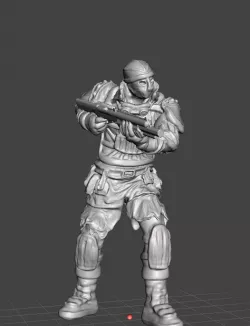 Unitologist Soldier w/ Shotgun - Tabletop miniatures